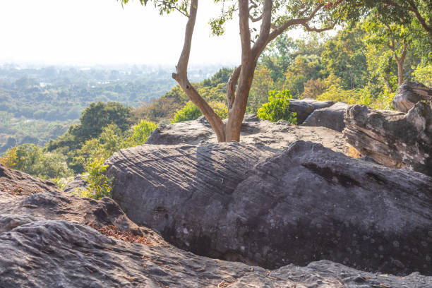istock Prachin Buri-Khao Ito Forest Park-Pha Hin Son Viewpoint 2202603216
