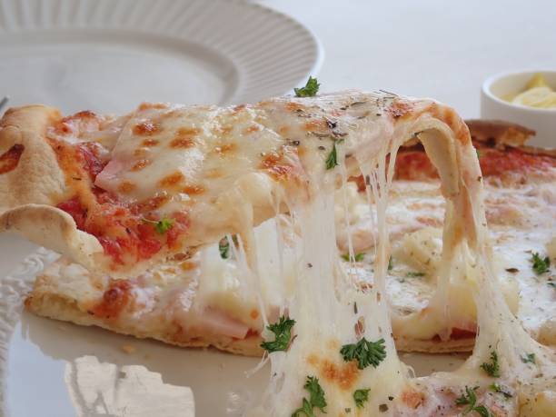 istock Cheesy Hawaiian Pizza ready to serve 2202610450