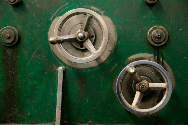 istock Valves, in mechanical industrial equipment 2202614302
