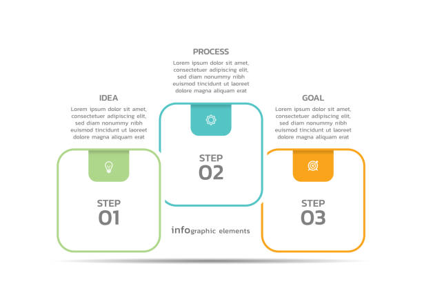 Business infographic template colorful background design