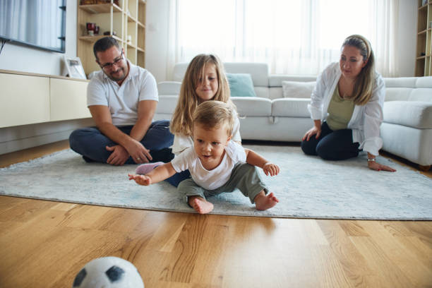 istock Playful family of four 2202615977