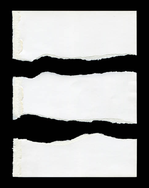 istock Cut or torn paper background textured isolated 2202618944
