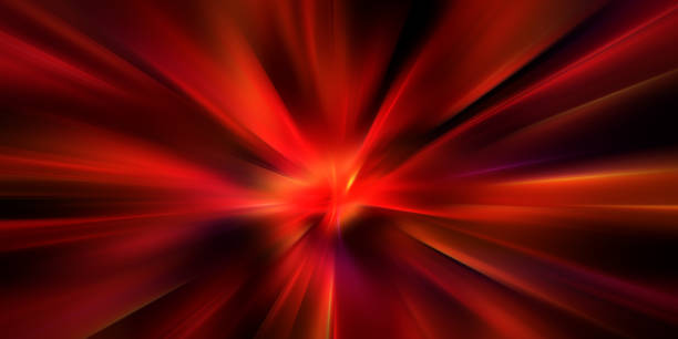 istock Acceleration speed motion on night road. Light and stripes moving fast over dark background. Abstract colorful Illustration 2202624222