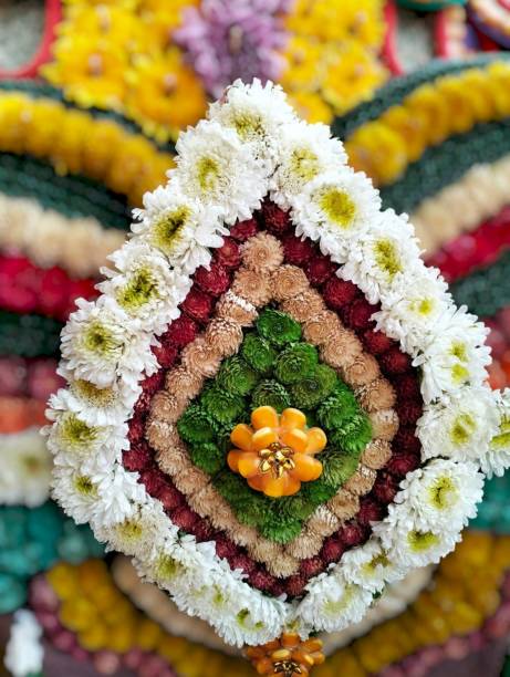 istock Fresh flower arrangements according to the model 2202624861