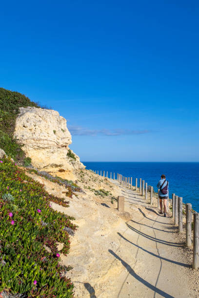istock Rocky coastline in the Algarve (Portugal) 2202629279