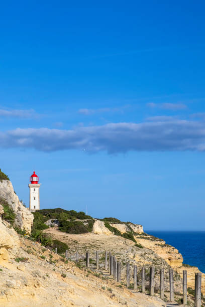 istock Alfanzina Lighthouse on the Algarve cliffs (Portugal) 2202629380