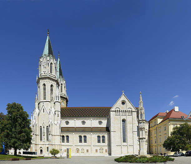 Klosterneuburg, Austria - The monastery church of 900 years old monastery (Stift Klosterneuburg) near Vienna. Klosterneuburg is a small town in Lower Austria