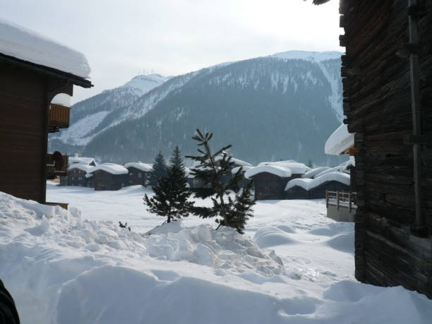 istock Snow landscape in Switzerland. 2202632678