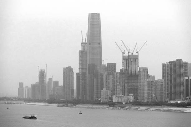 istock Wuhan skyline on the Yangtze river, Hubei province 2202639821