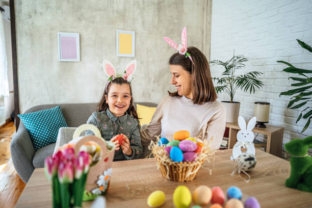 istock Mother and daughter celebrating Easter 2202640891