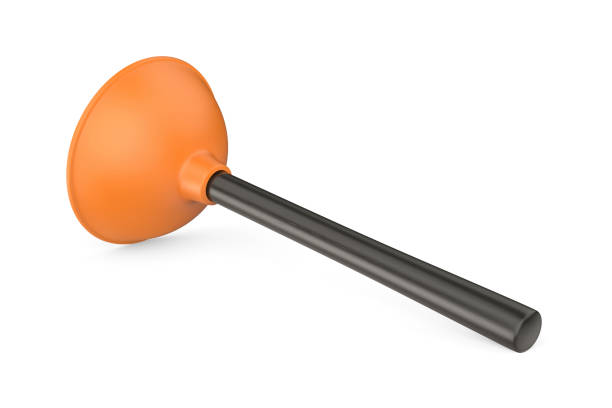 istock Orange toilet plunger with a black handle 2202642752
