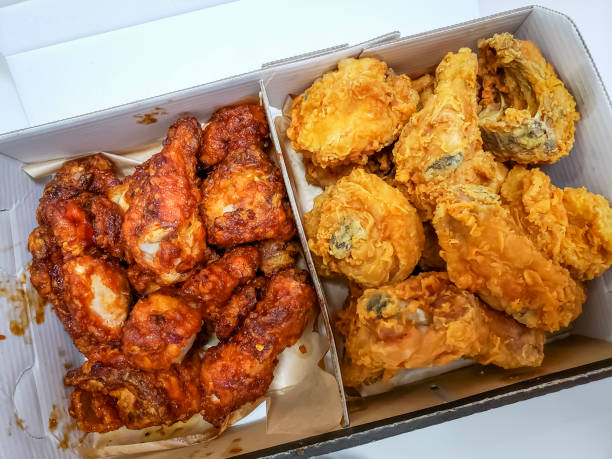 istock Two varieties of Korean-Style Deep-Fried Chicken 2202643852