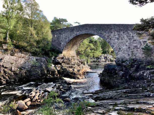 istock Arched Stone Bridge Over River, Highlands, Scotland 2202652477