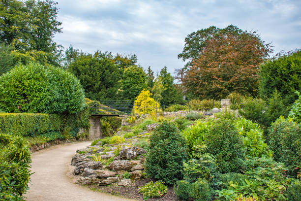 istock Exploring the grounds and gardens at Brodsworth Hall and Gardens. 2202659013