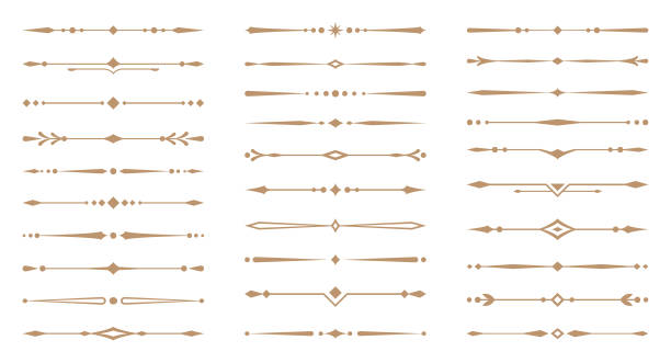 Set of dividers. Vector design elements.