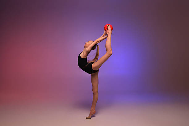 istock Rhythmic gymnastics girl. 2202665720