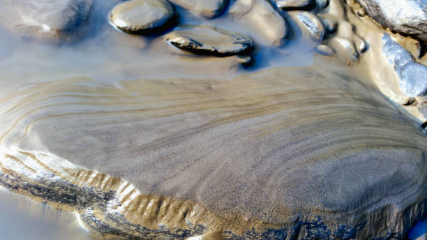 istock Layered Clay and Clear River Water, Taiwan. 2202666200