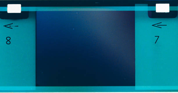 istock Green teal film negative 2202667949