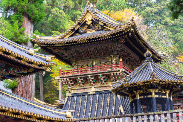 Nikko, Japan - 16 November 2024: Nikko Toshogu shrine in Japan
