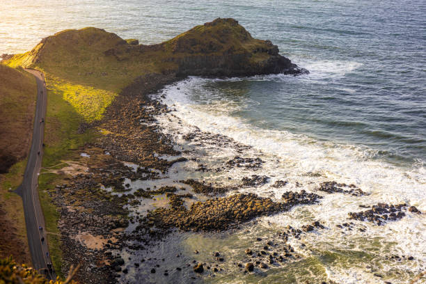 istock View of the Giants Causeway from the cliff 2202682524