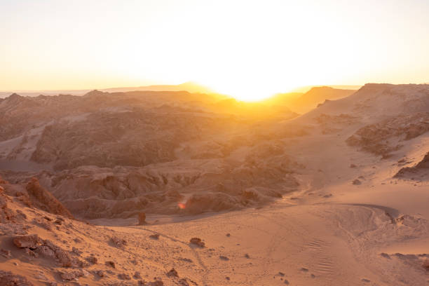 istock Sun setting over Death Valley in Atacama Desert 2202682594