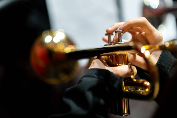 istock Brass Harmony: A Close-Up of a Trumpet Player 2202682644