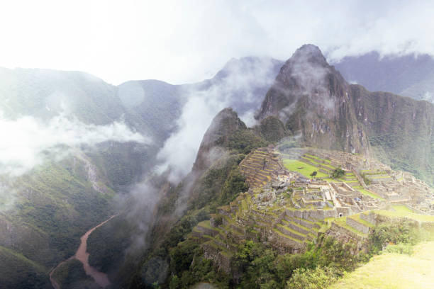 Foggy atmosphere in the Machu Picchu