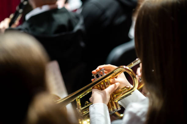 istock Brass Harmony: A Close-Up of a Trumpet Player 2202682661