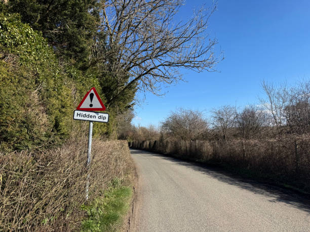 istock Roads sign on a country lane 2202682889