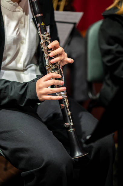 istock Clarinetists Performing in an Orchestra 2202683810