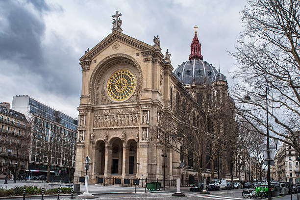istock Cathedral exterior in Paris 2202693714
