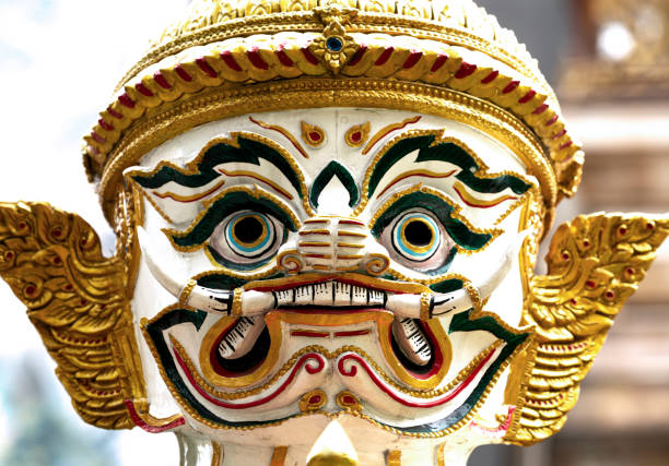 istock face of the white warrior with characteristic polychrome 2202697321