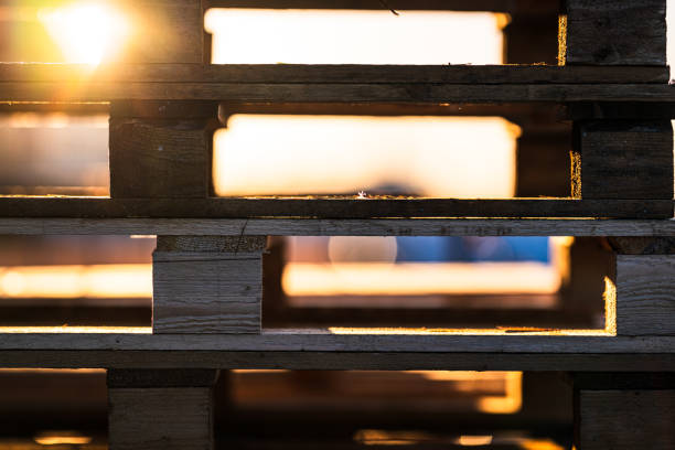 Rough wooden plank on table view from above