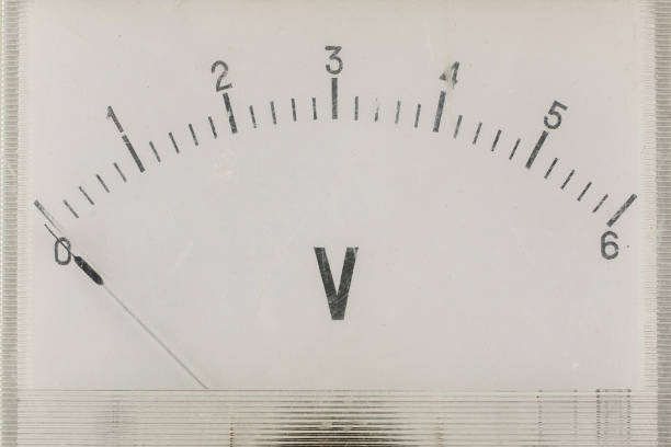 istock Close-up of an vintage ancient voltmeter 2202702207