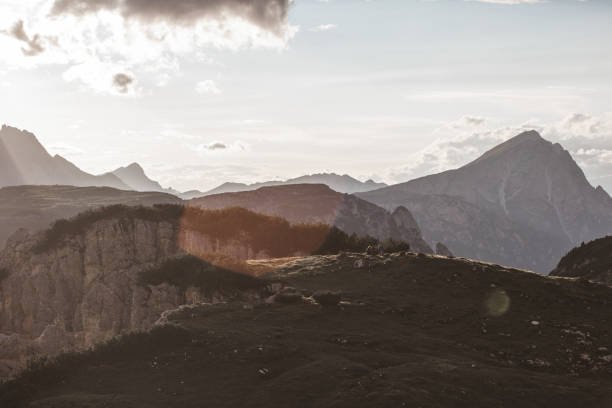 Free Stock Photo of Majestic mountain range during golden hour ...