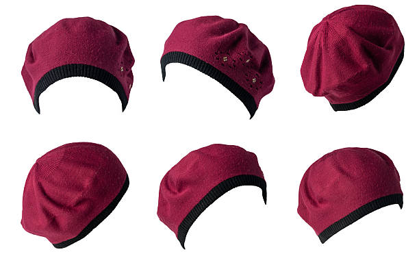 istock female  beret isolated on white background. autumn accessory 2202749346