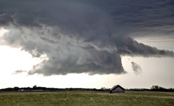 istock Imminent supercell storm threatening a lonely barn in the countryside 2202750932