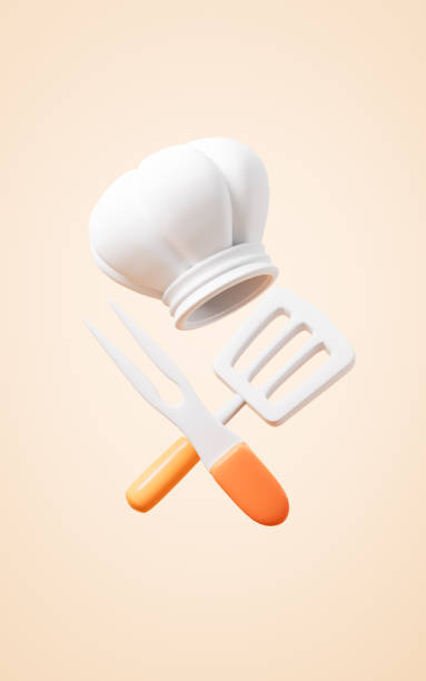 Stainless Steal Kitchen Spatula Over White Background