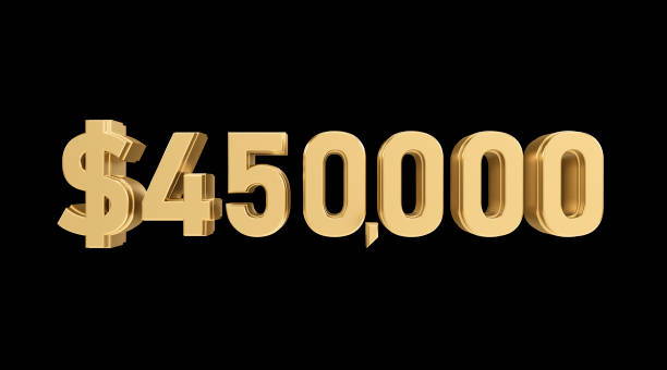 istock 450 thousand dollars 3D gold, 3D numbers 2202761971