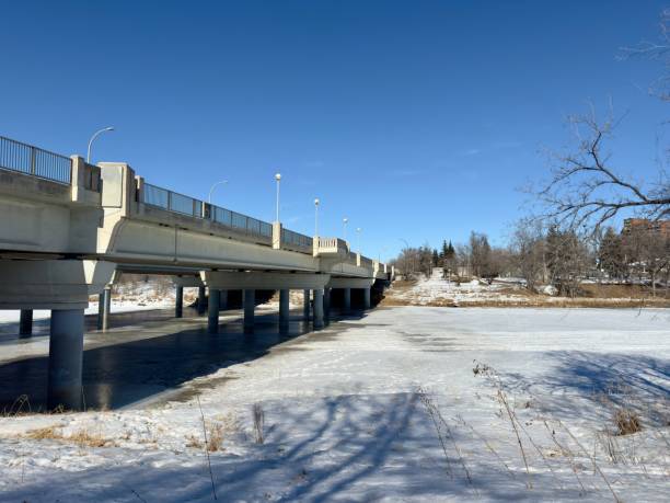 istock car bridge over frozen river 2202763182
