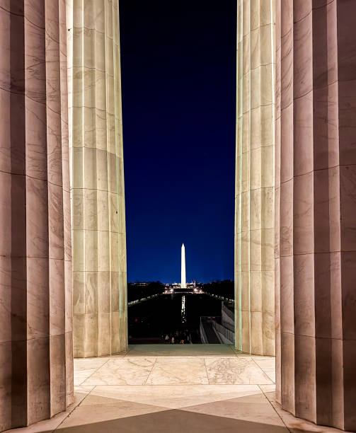 istock The Washington Monument seen from the Lincoln Memorial 2202772261