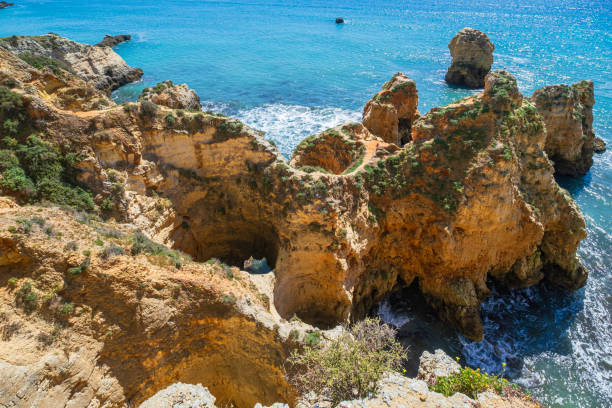 istock Rocky coastline in the Algarve (Portugal) 2202772347