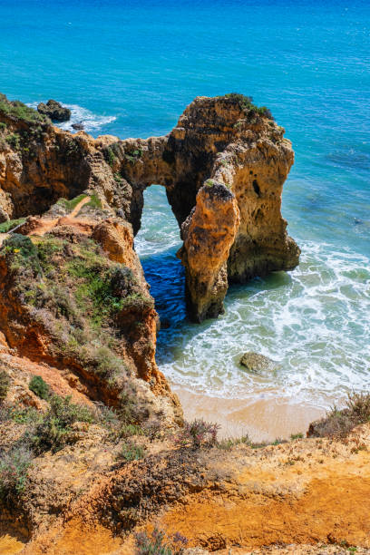 istock Rocky coastline in the Algarve (Portugal) 2202772376