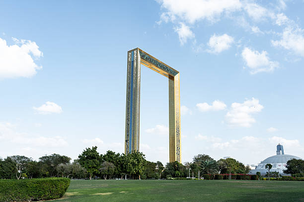 Dubai frame, a popular tourist attraction, located in zabeel park