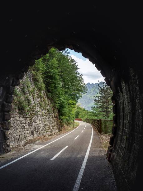 istock Scenic tunnel exit on the Alpe Adria cycling route in Italy 2202786719