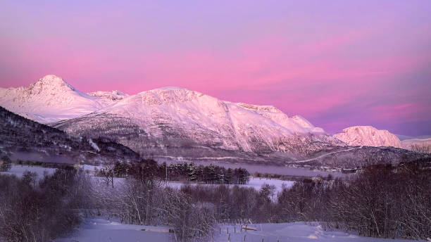 Sunsets and sunrises on Sommaroy Island and Lakselvbukt Norway