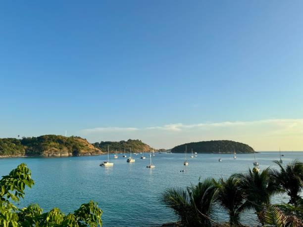 istock Luxury yachts in tropical turquoise waters vibe 2202790600
