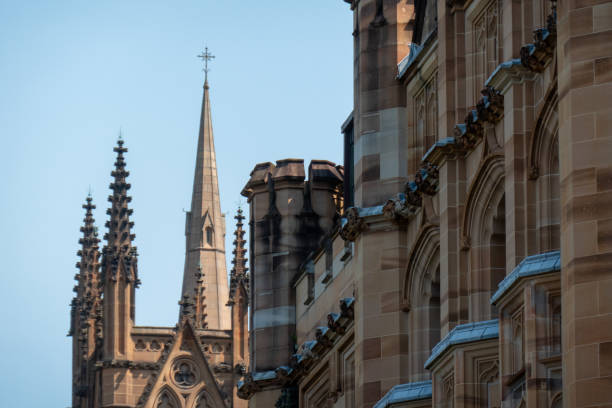 Exterior view of St. Andrew’s Cathedral in Sydney, Australia.
