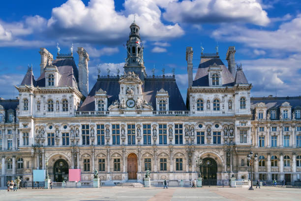 istock City hall, Paris, France 2202805723