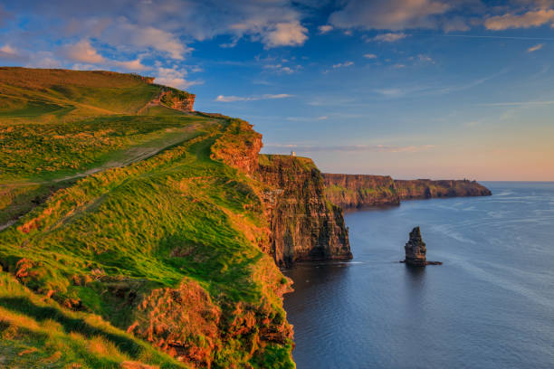 istock Beautiful sunset over the Cliffs of Moher in County Clare, Ireland 2202806830